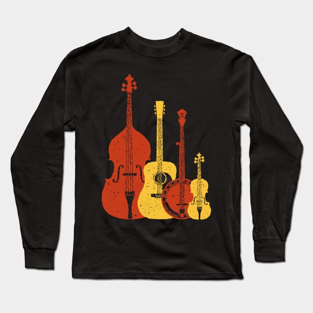 Bluegrass Long Sleeve T-Shirt by Daniel Cash Guitar